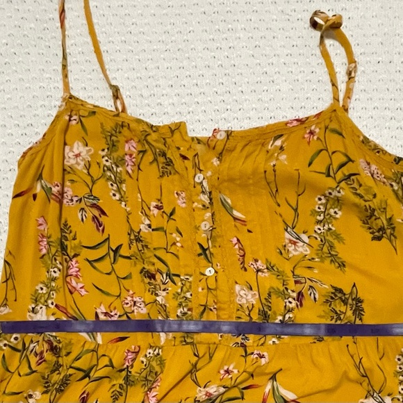 Jessica Simpson Alanis womens pin tuck long sundress - Picture 7 of 10